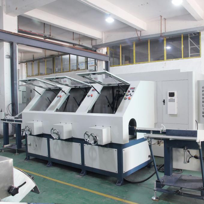 4 মাথা স্কয়ার স্টেইনলেস স্টীল টিউব পোলিশিং মেশিন উচ্চ দক্ষতা 6