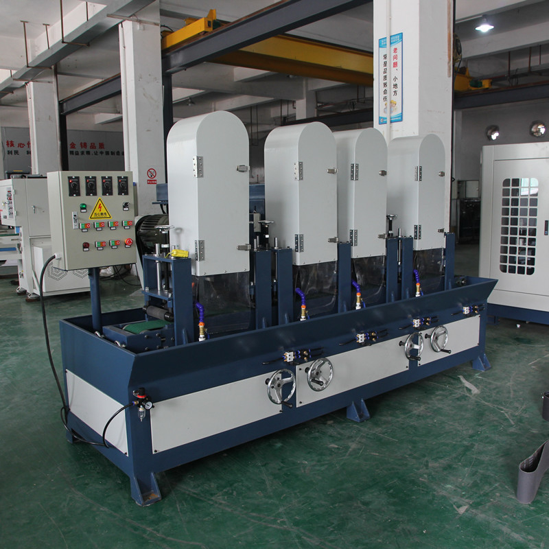 150mm স্বয়ংক্রিয় মেশিন সমতল পৃষ্ঠের ফিনিস প্রসেস গ্রাইন্ড করার জন্য সাটিন পলিশিং ডিবারিং গ্রাইন্ডিং