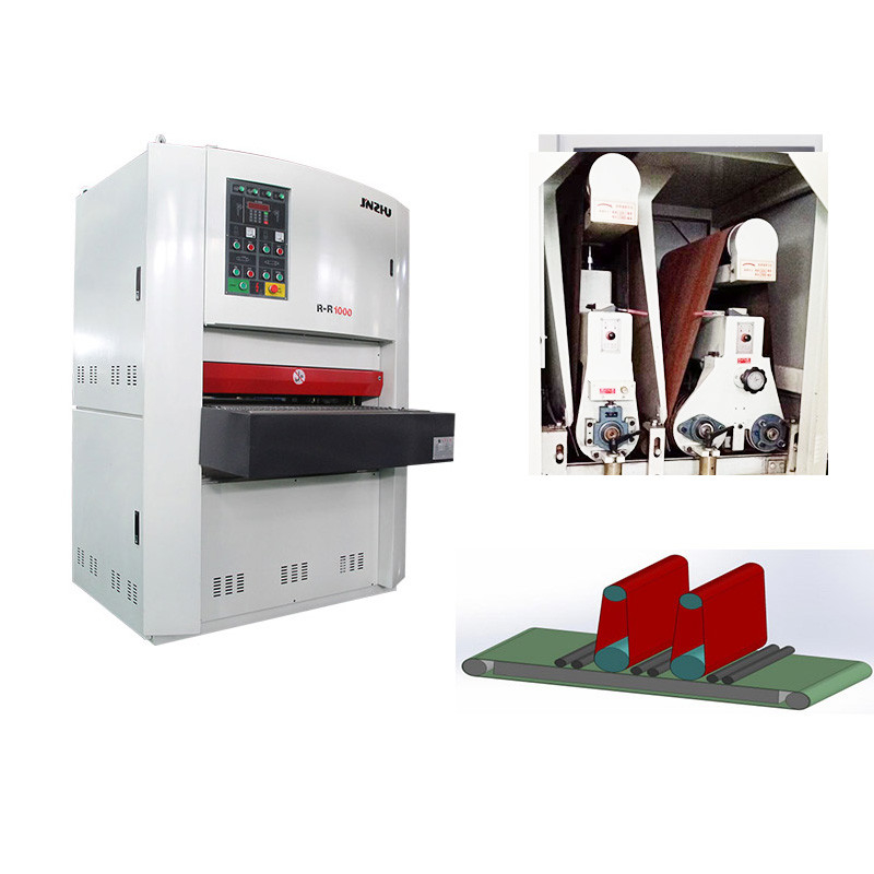 স্যান্ড বেল্ট স্বয়ংক্রিয় Rr1000mm প্রশস্ত ওয়ার্কিং শীট ধাতু স্যান্ডিং Deburring মেশিন বেল্ট পলিশিং