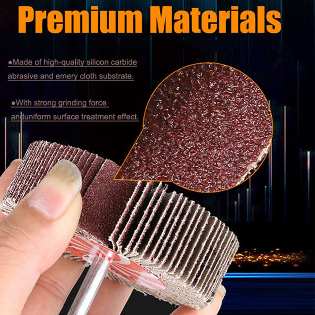 পোলিশিং খরচ 60/80/120/240 Grits Abrasive Flap Wheel অ্যালুমিনিয়াম অক্সাইড পোলিশিং এবং গ্রিলিং জন্য Flap Wheel